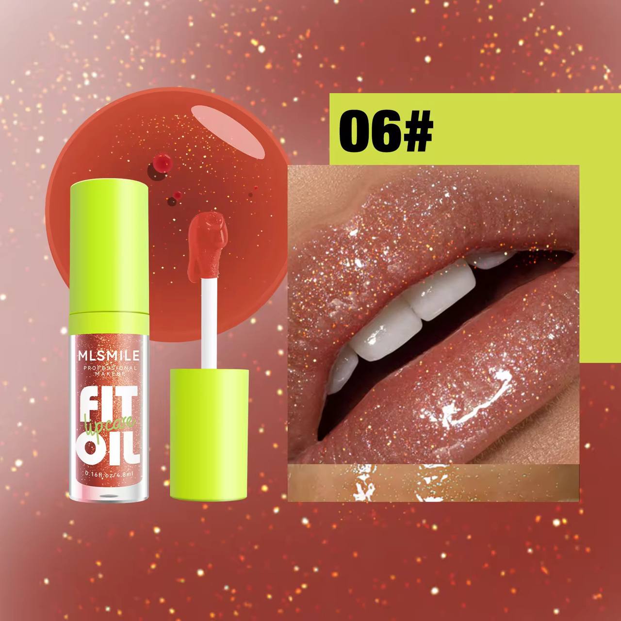 Lip Oil High Gloss Lipstick Moisturizing Transparent Toot Lip Gloss Glass Lip Balm